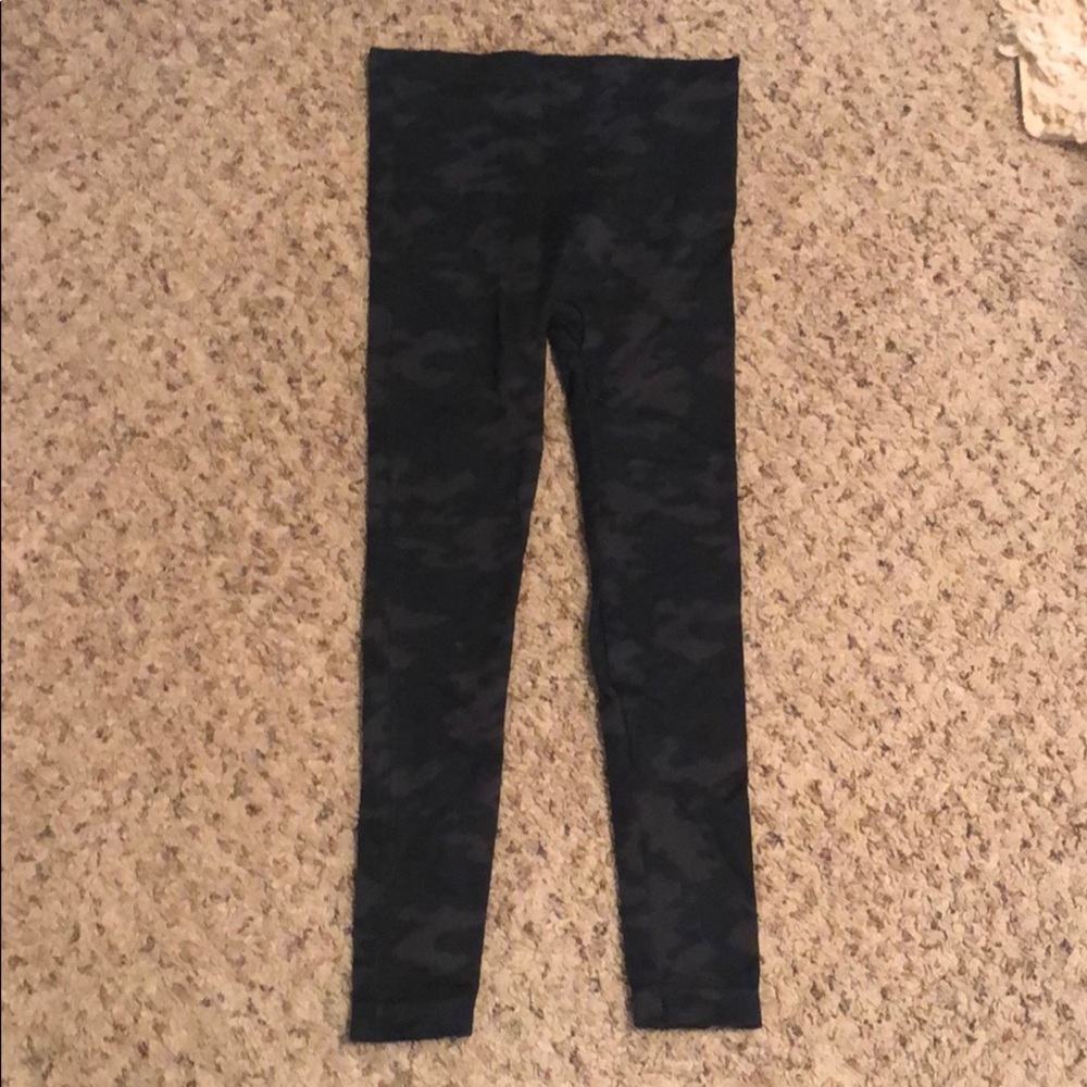 Spanx Black Camo Leggings